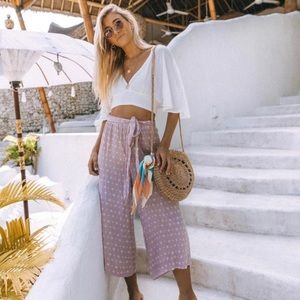 Beachgold Bali: Hepburn Culotte in Basic Blush